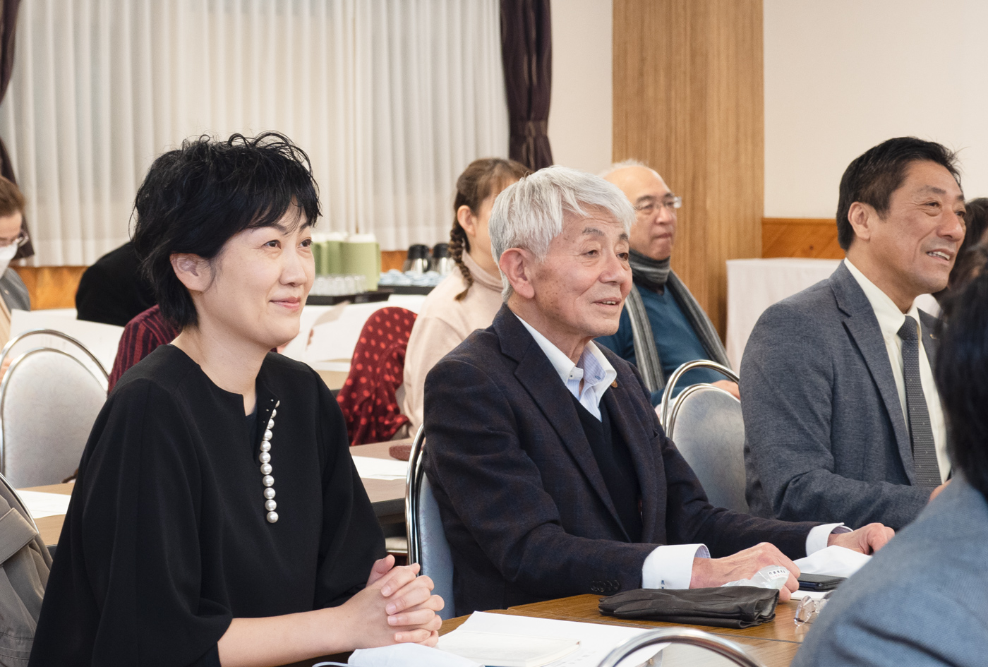 モーニングセミナーの様子のクローズアップ